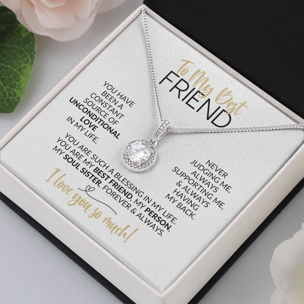 To My Best Friend | Constant Source of Unconditional Love | Eternal Hope Necklace