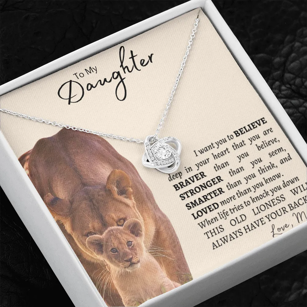 To my Daughter | LOVE KNOT NECKLACE 💓