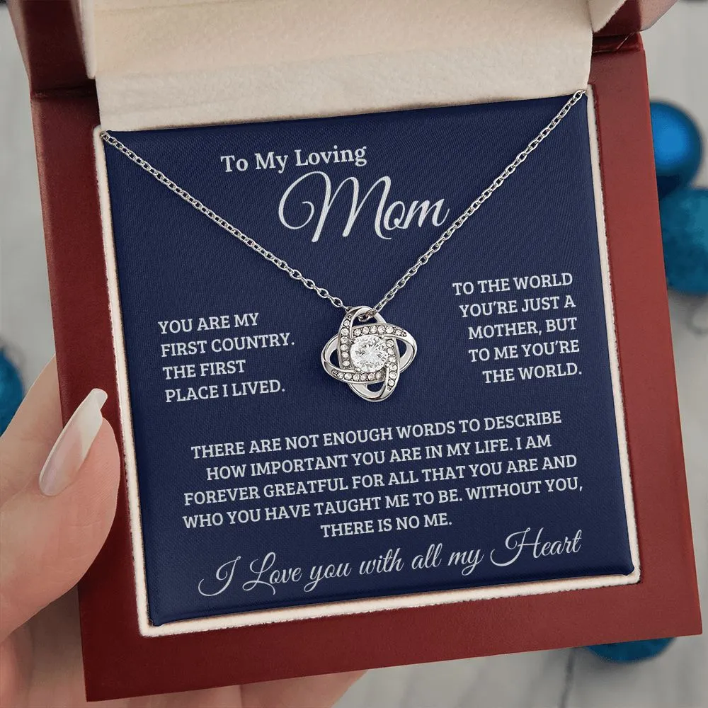 To My Loving Mom | Love Knot Necklace ❤️
