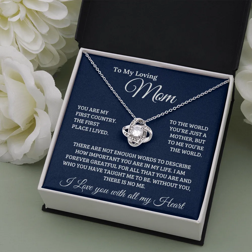 To My Loving Mom | Love Knot Necklace ❤️
