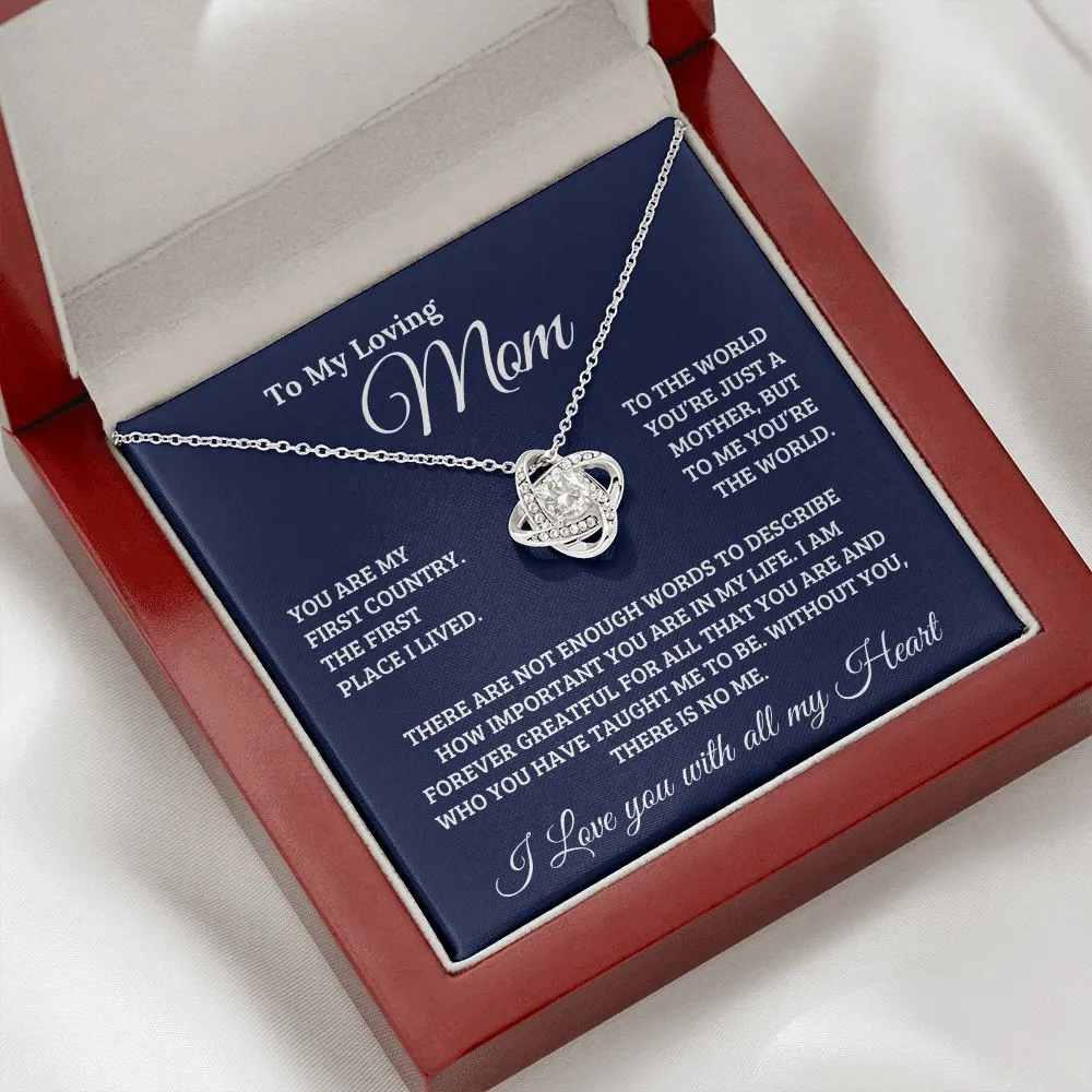 To My Loving Mom | Love Knot Necklace ❤️