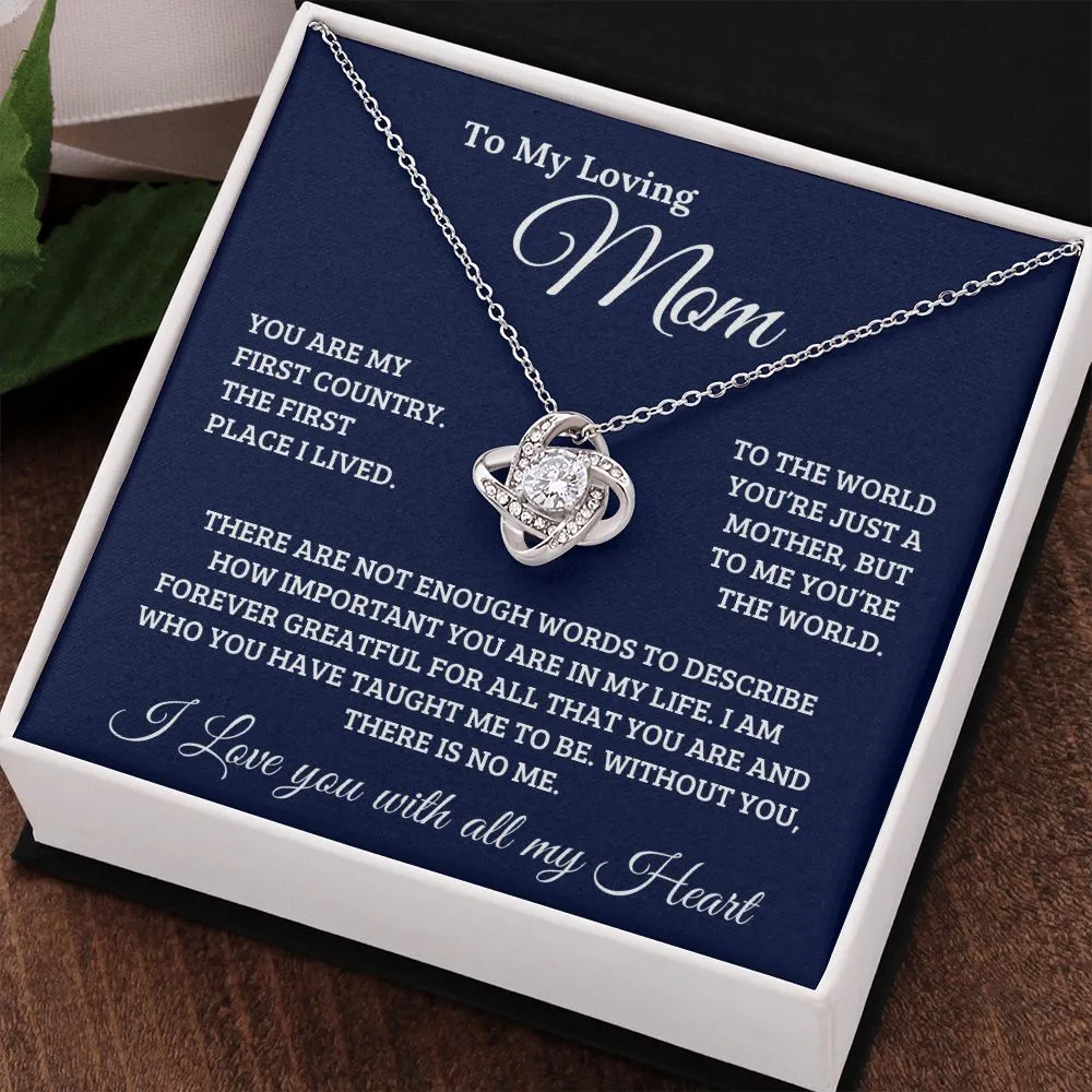 To My Loving Mom | Love Knot Necklace ❤️
