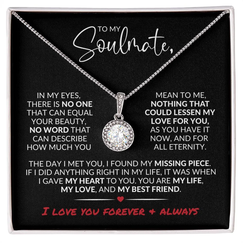 To My Soulmate | In My Eyes | Eternal Hope Necklace