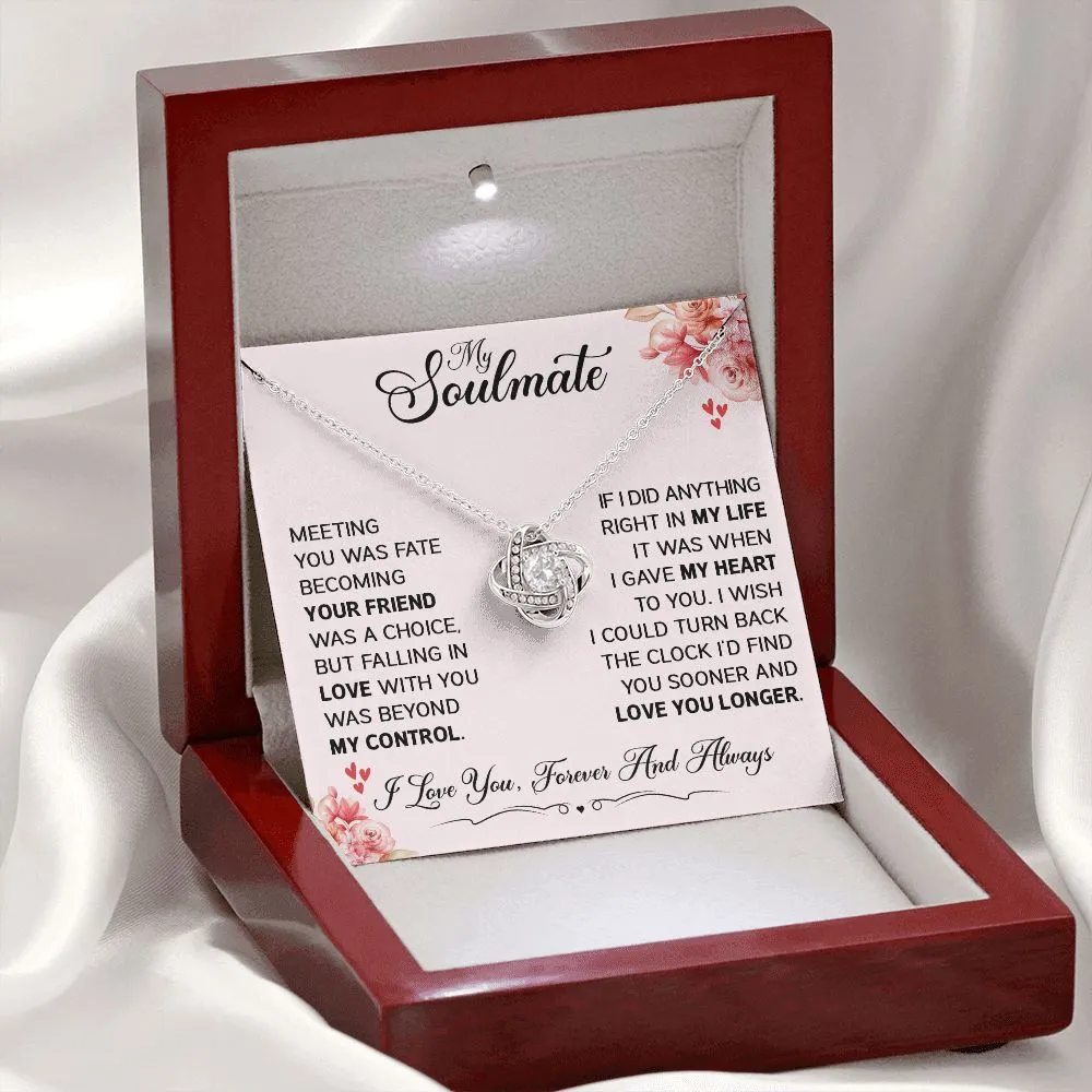 To My Soulmate - Love Knot Necklace - SM501