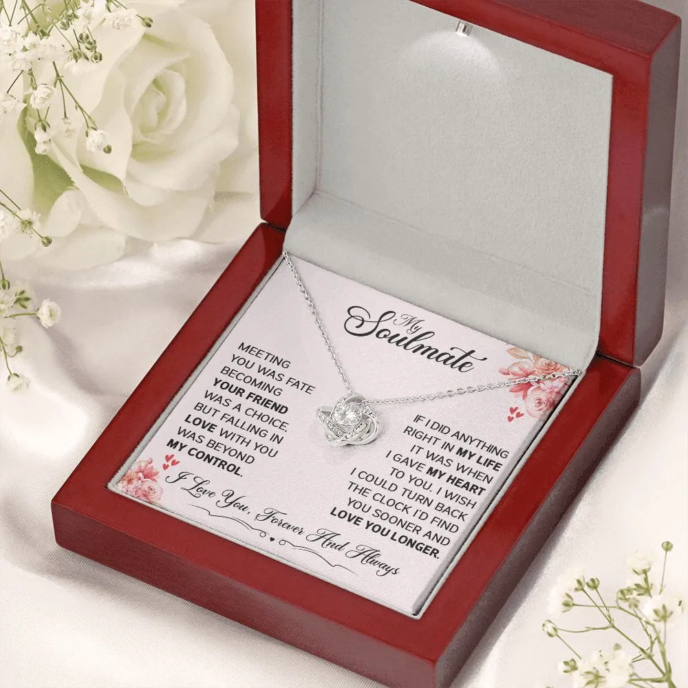 To My Soulmate - Love Knot Necklace - SM501