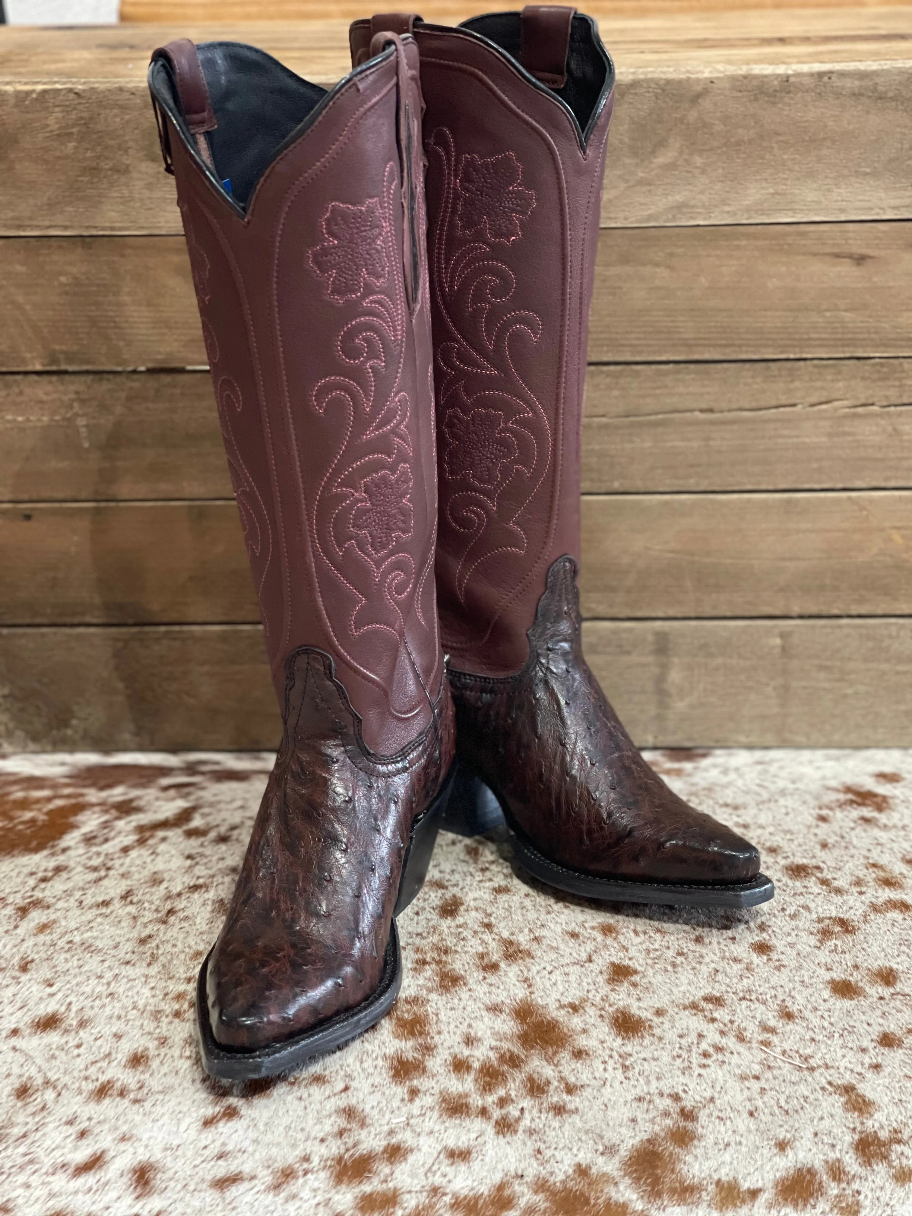 Tony Lama Ines Full Quill Narrow Square Boots