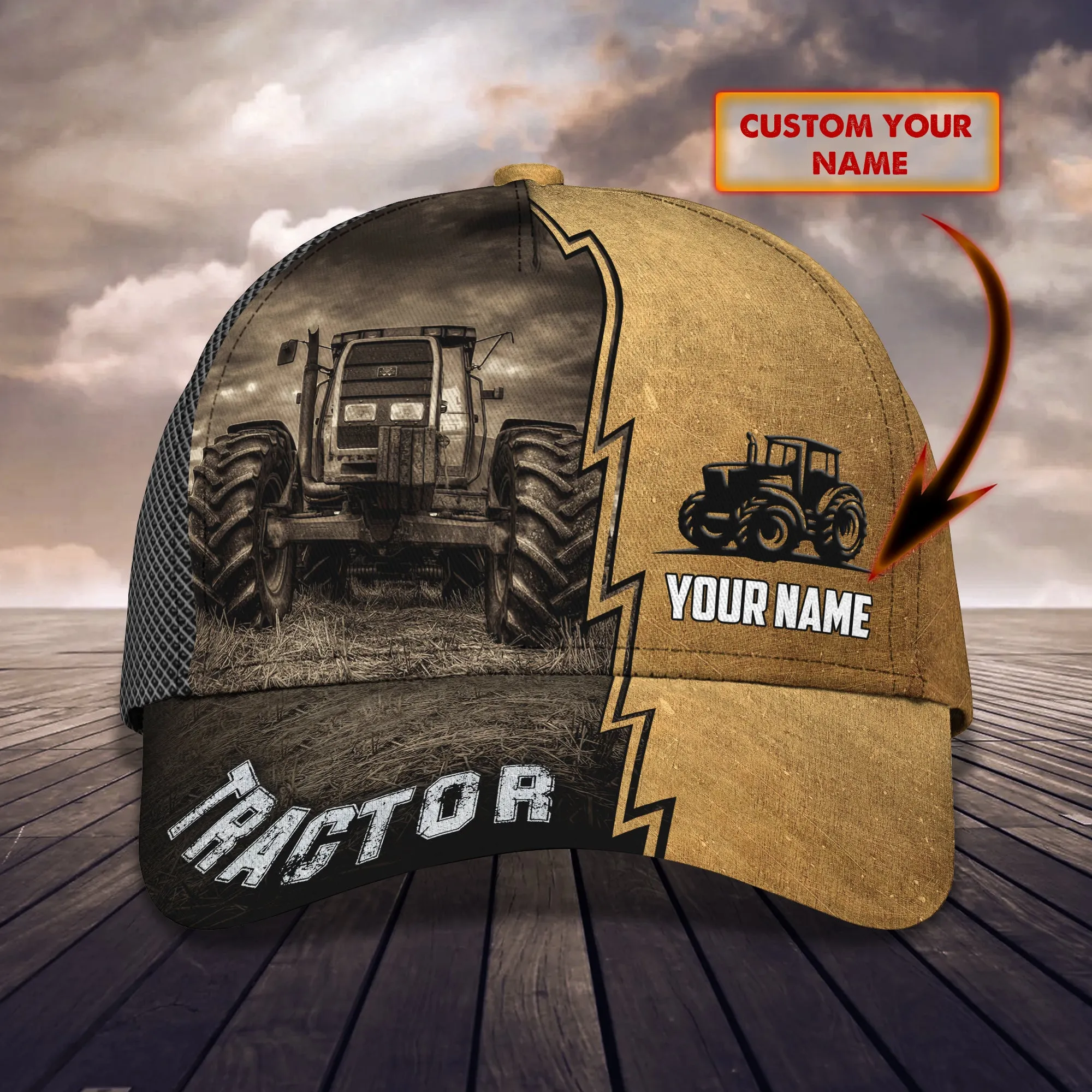 TRACTOR2 - Personalized Name Cap - BY97