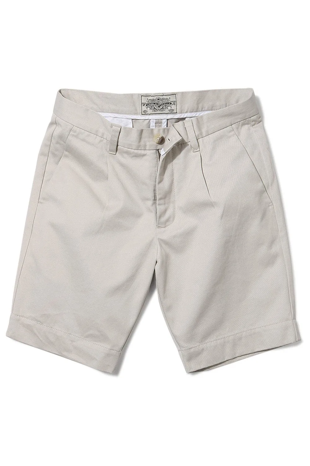 Twill Beige Chino Shorts