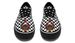 Vampire Bat Checkered Classic Shoes