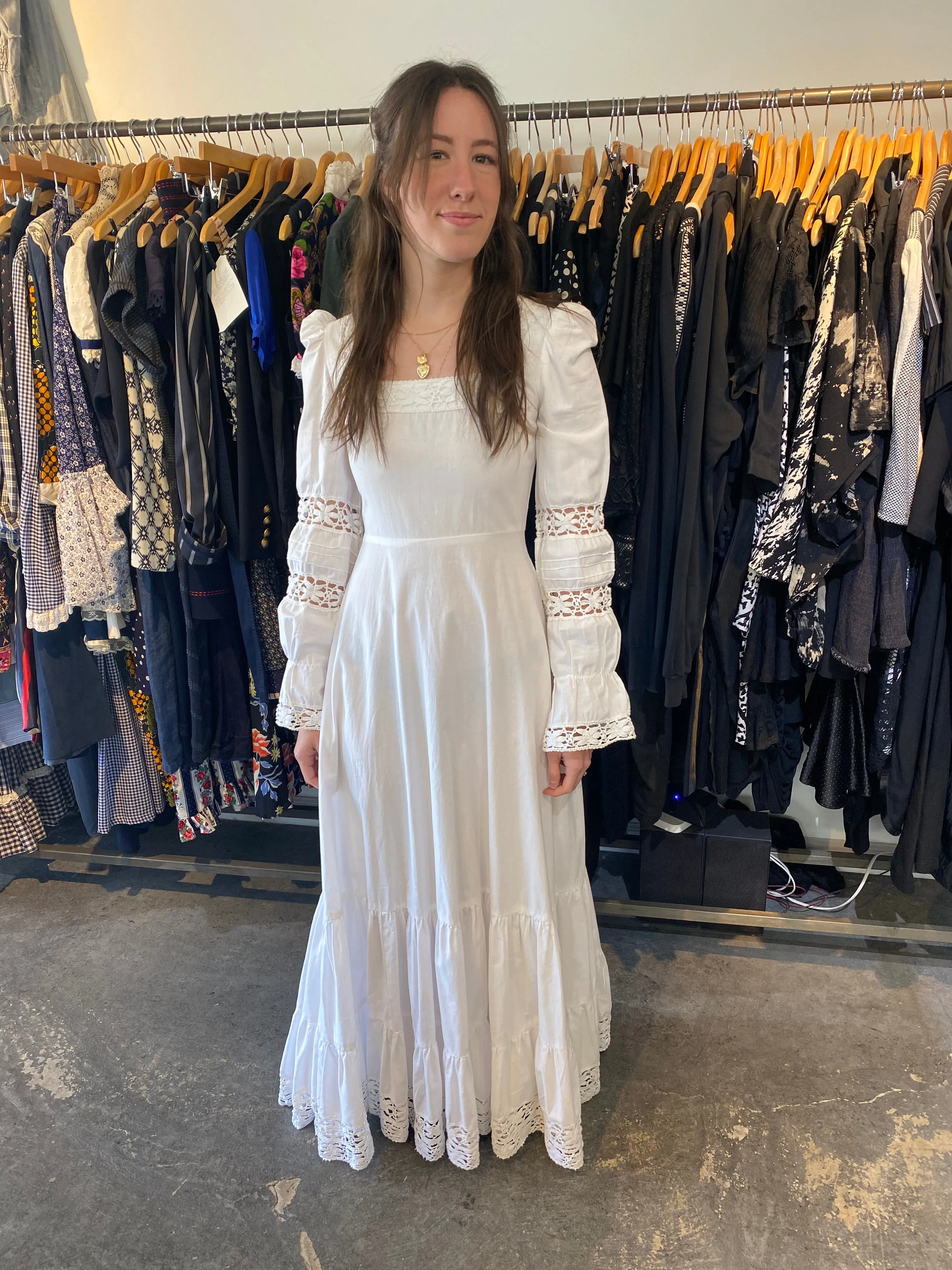 Very Early Vintage Laura Ashley Wedding Dress