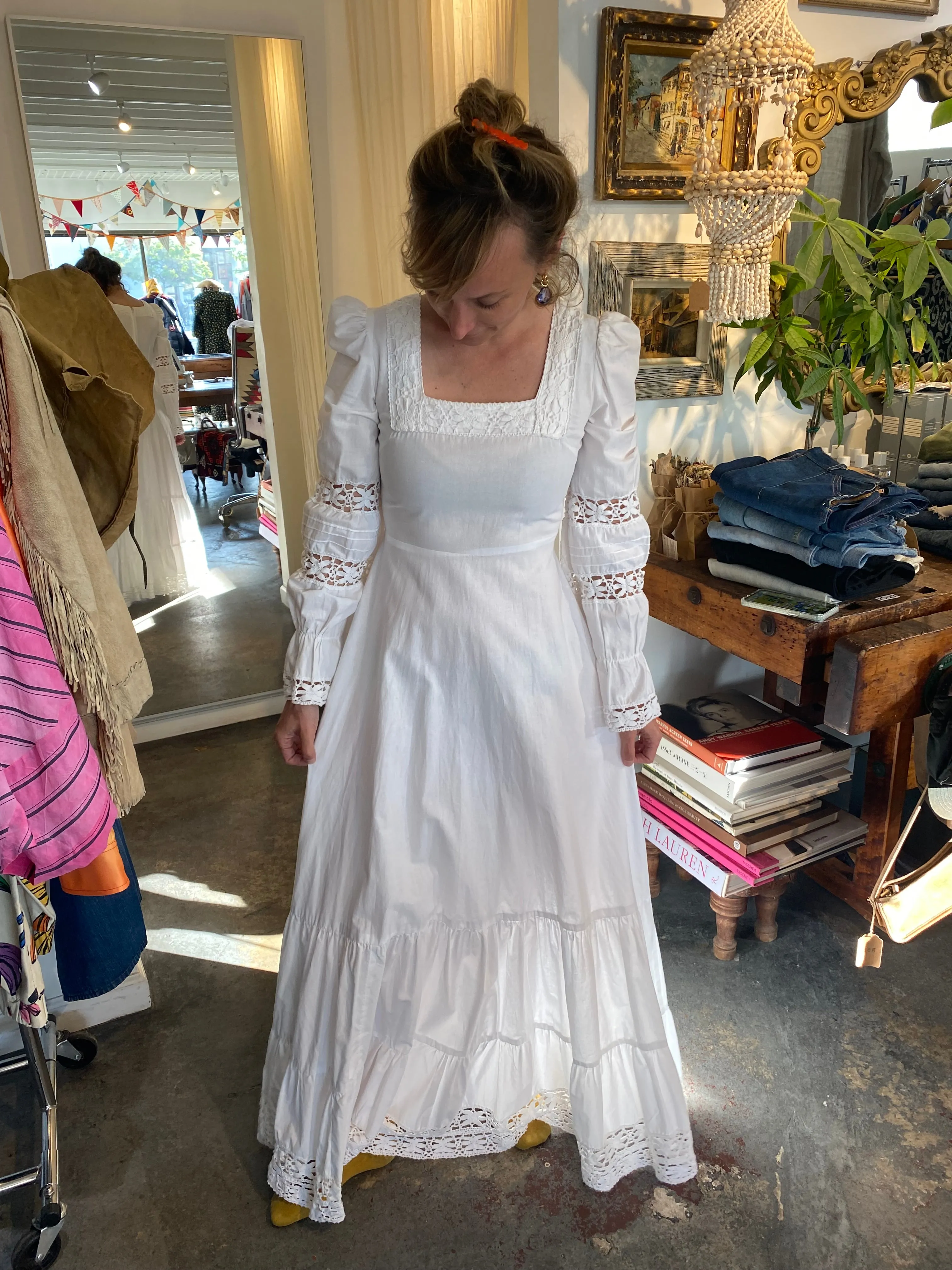 Very Early Vintage Laura Ashley Wedding Dress