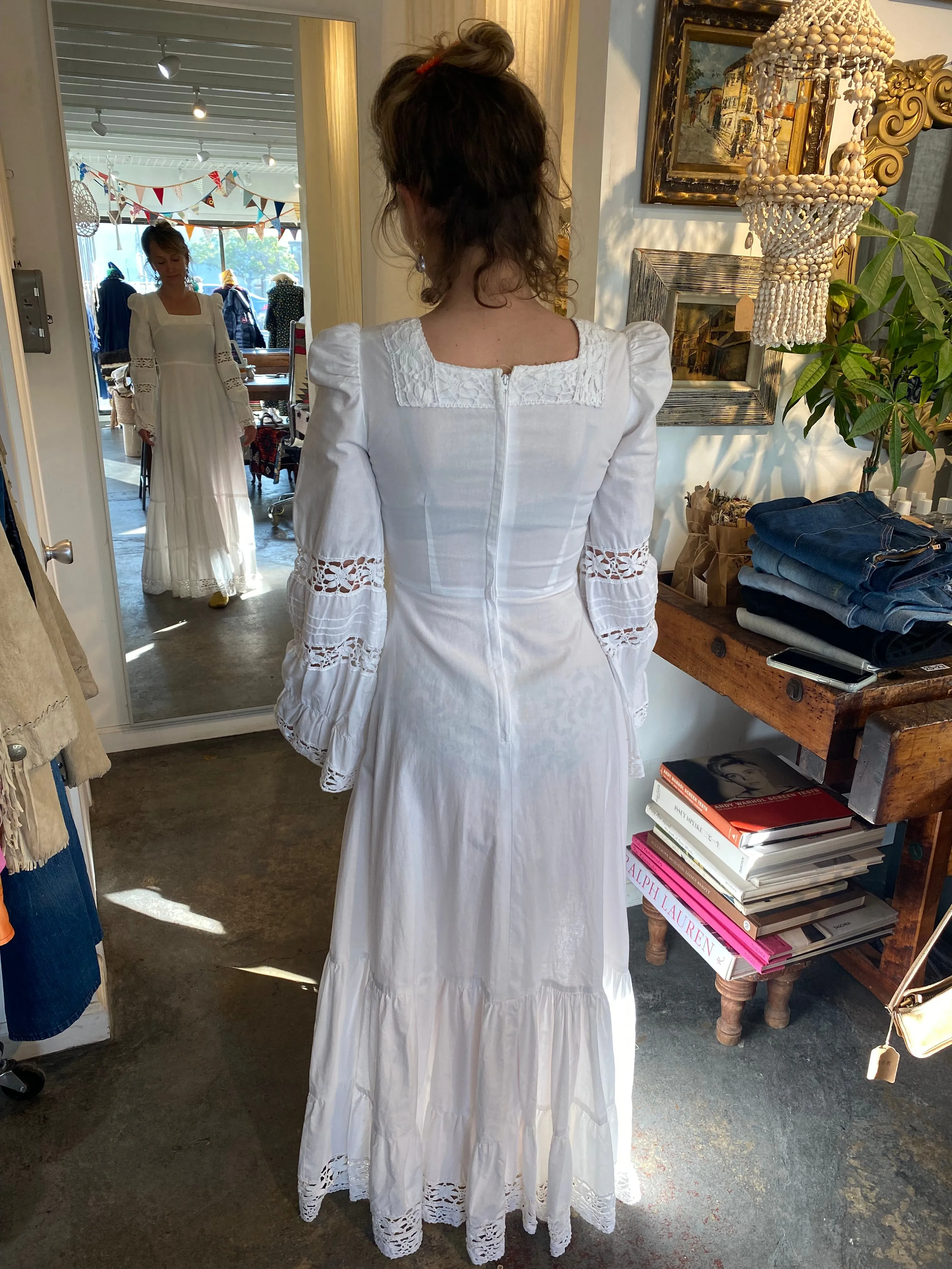 Very Early Vintage Laura Ashley Wedding Dress