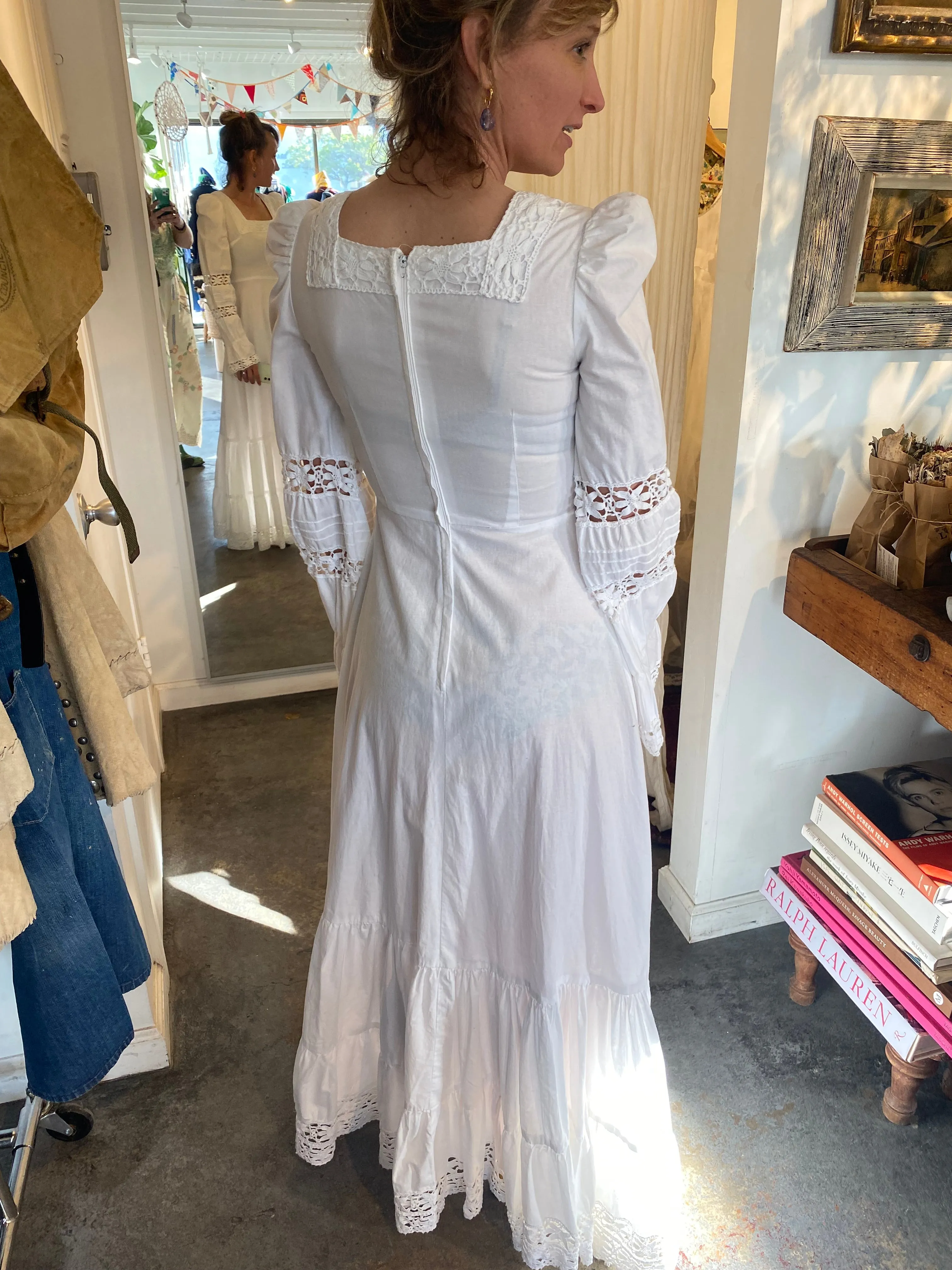 Very Early Vintage Laura Ashley Wedding Dress