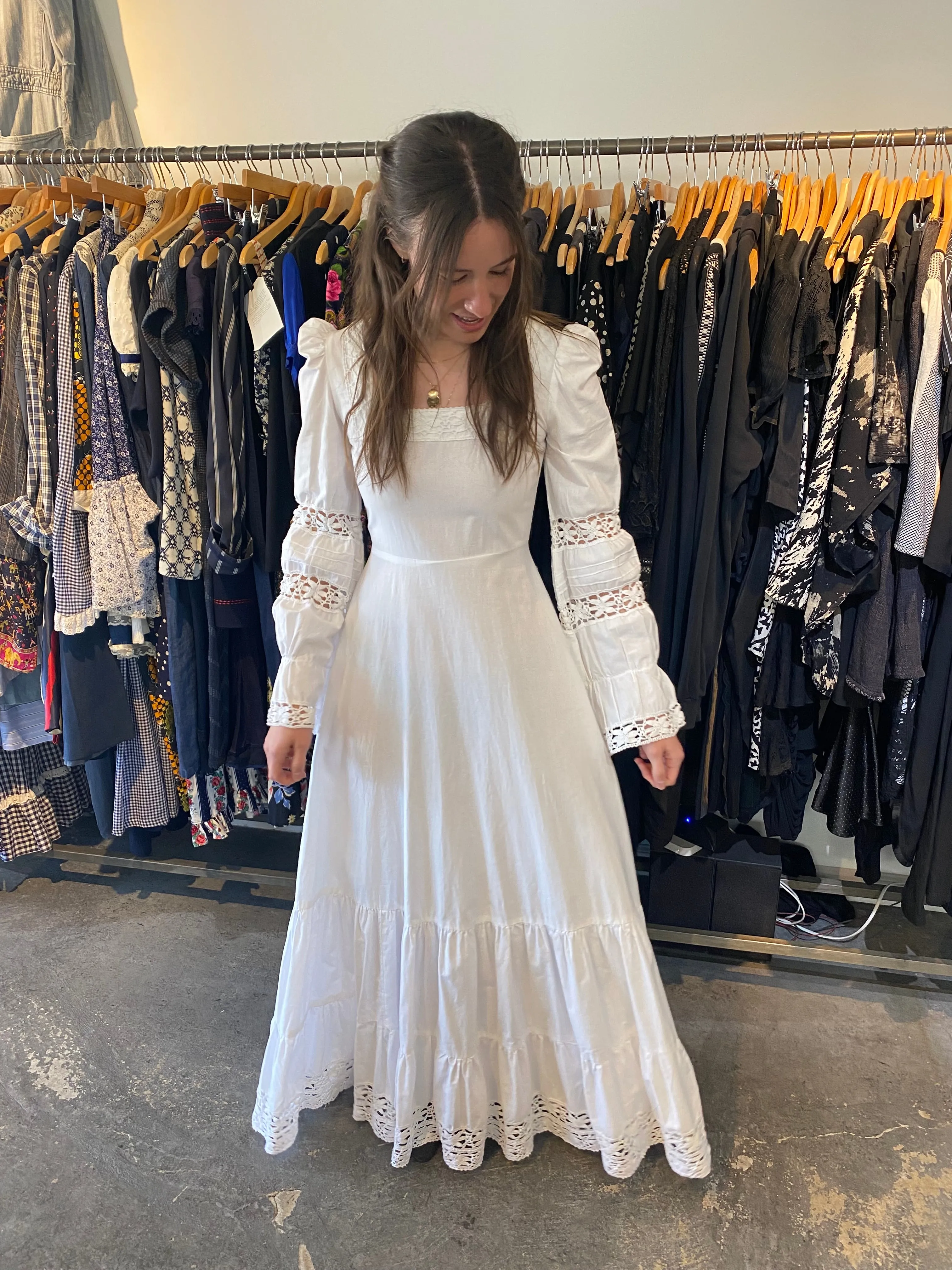 Very Early Vintage Laura Ashley Wedding Dress