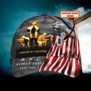 Veteran 3d - Personalized Name Cap - Htl