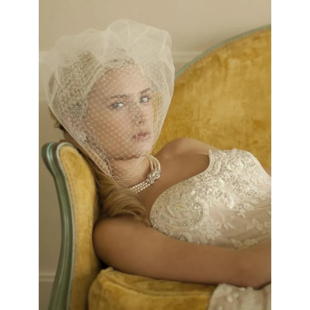 Victoria 3-Row Vintage Pearl Necklace