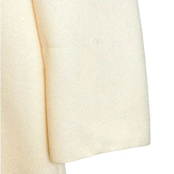 Vintage Ann Tobias Ivory White &amp; Black Bow Blazer Jacket