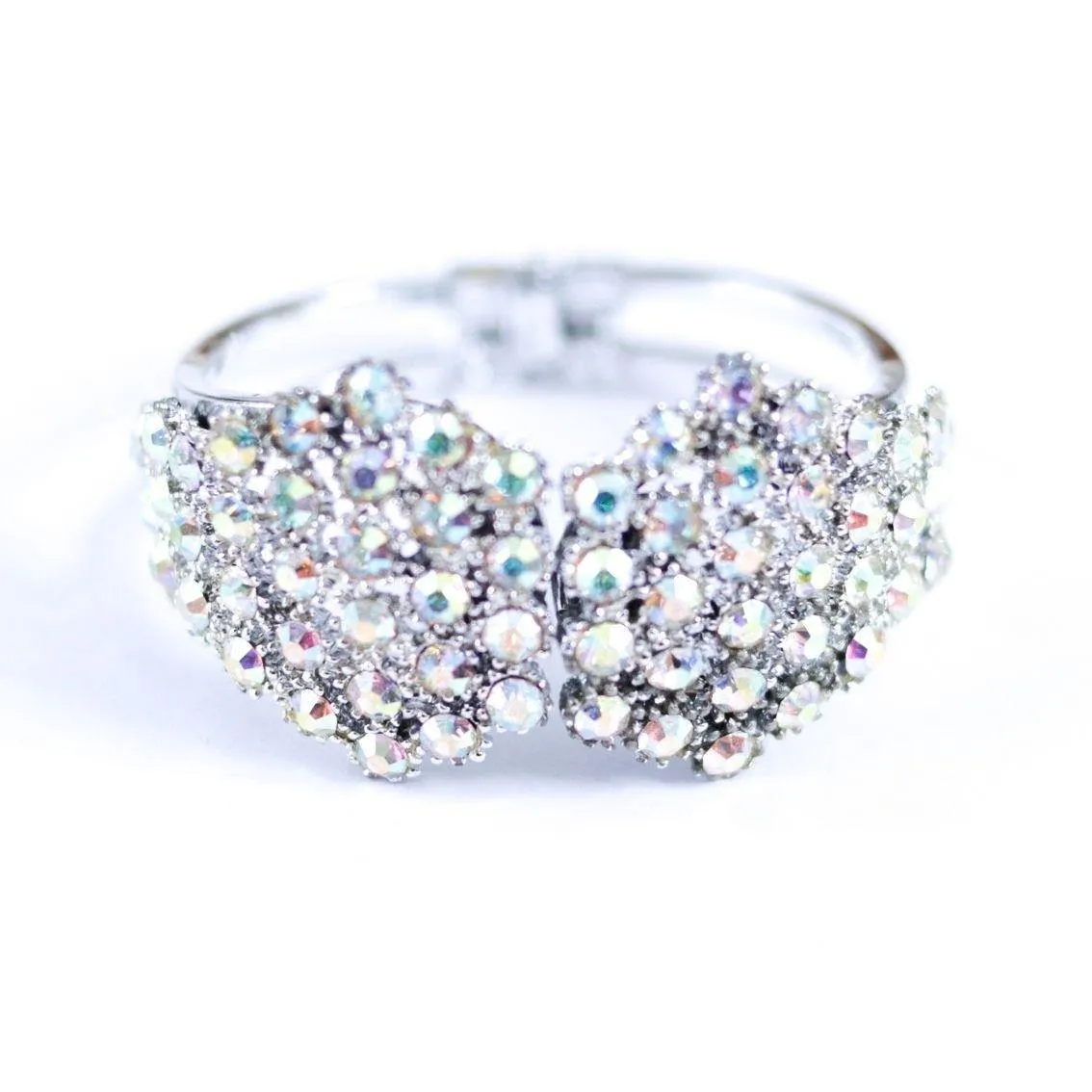 Vintage Aurora Borealis Clamper Bracelet