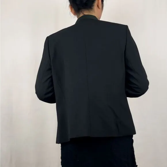 Vintage Kaiseralm Dark Grey and Green Blazer