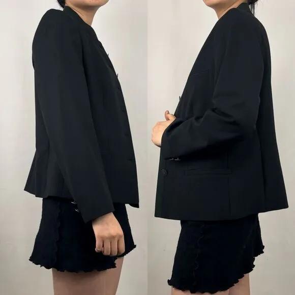 Vintage Kaiseralm Dark Grey and Green Blazer