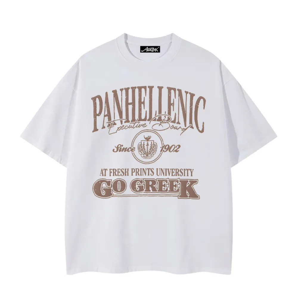 Vintage Lettering Cotton T-shirt