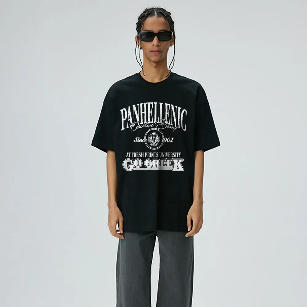 Vintage Lettering Cotton T-shirt