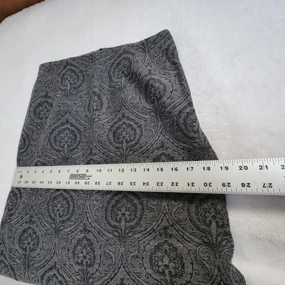 Vintage Pendleton Womens Gray Wool Abstract Pencil Midi Skirt 6 Petite Lined