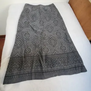 Vintage Pendleton Womens Gray Wool Abstract Pencil Midi Skirt 6 Petite Lined