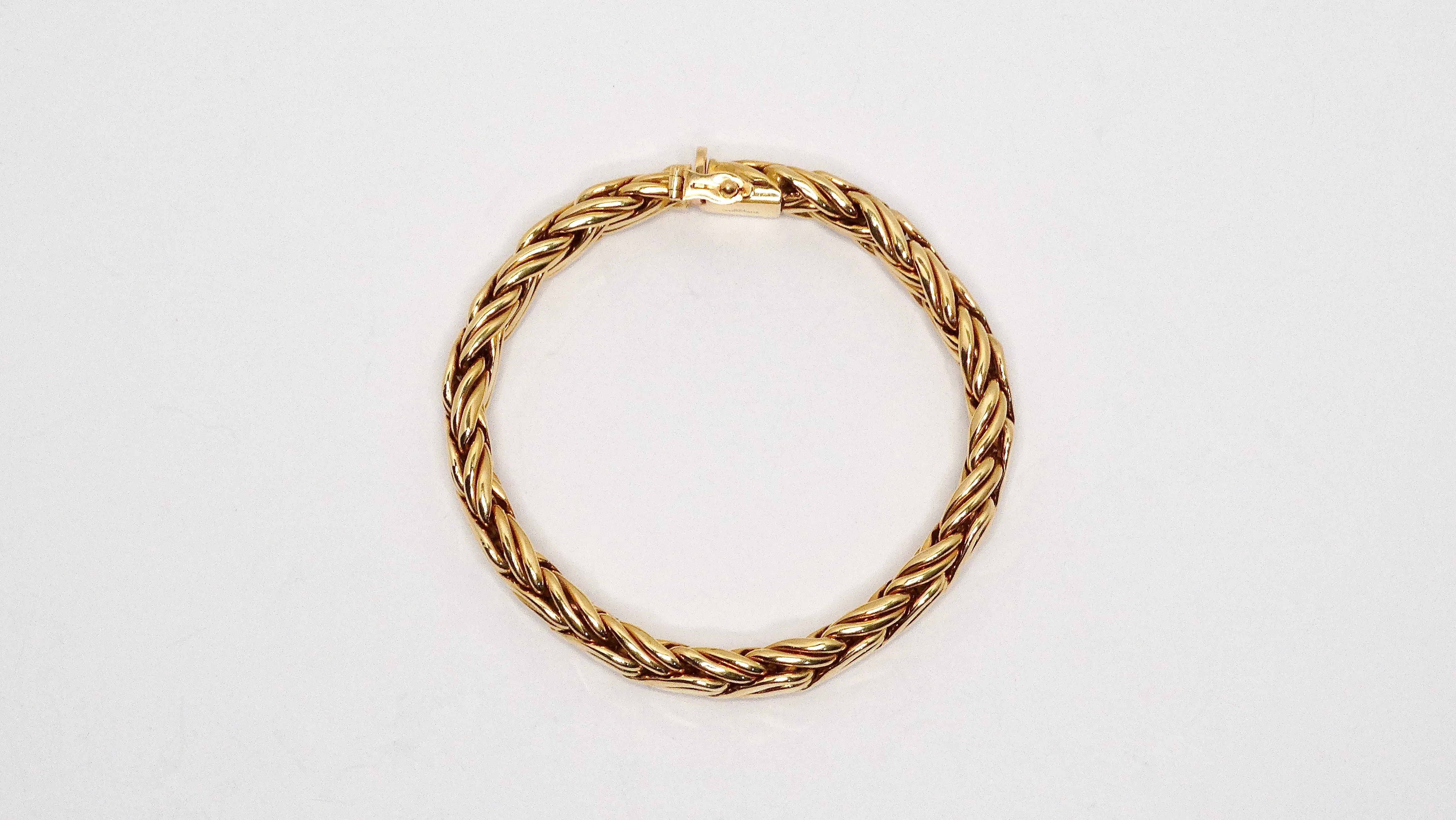 Vintage Tiffany & Co. 18k Yellow Gold Byzantine Bracelet