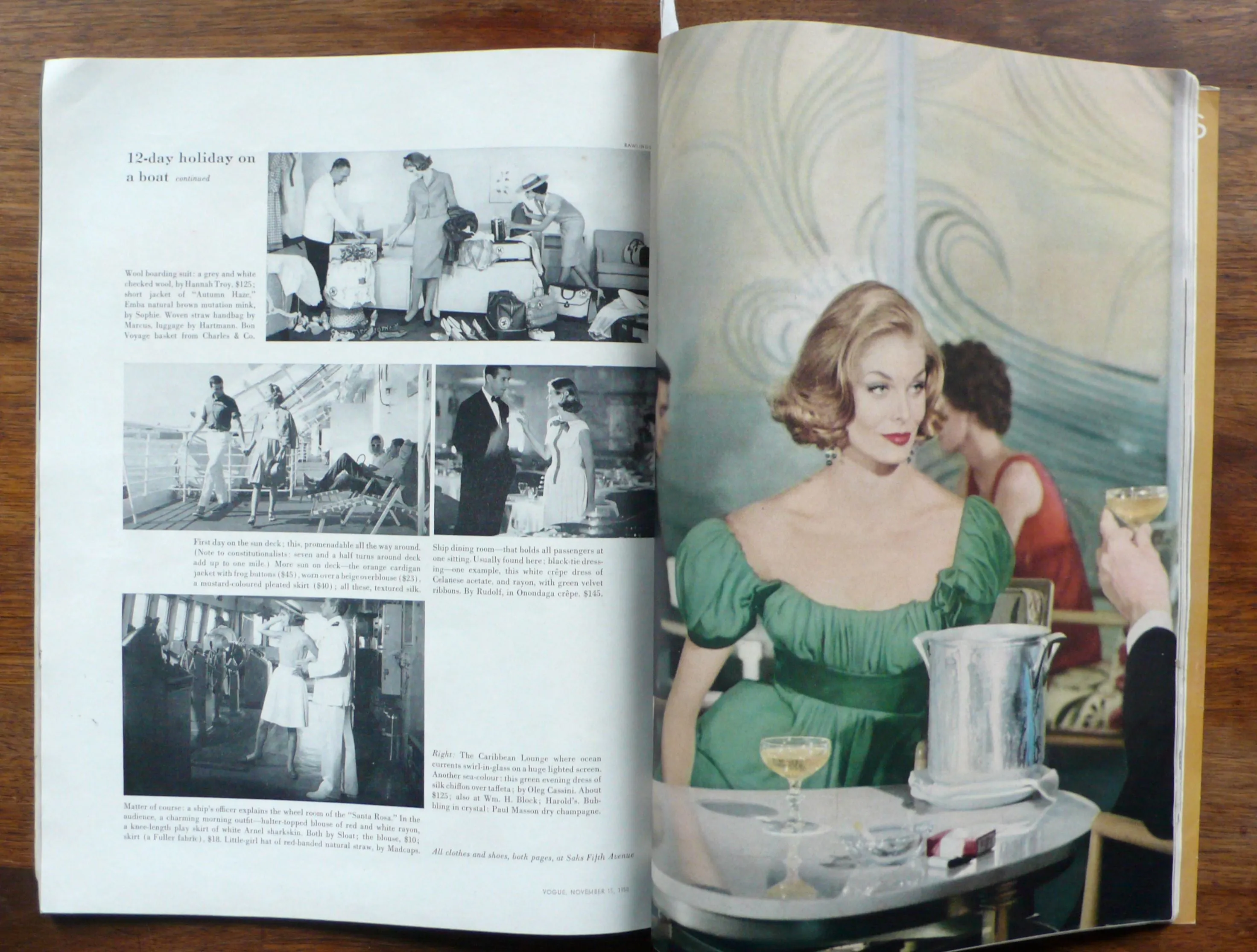 Vogue magazine November 15, 1958