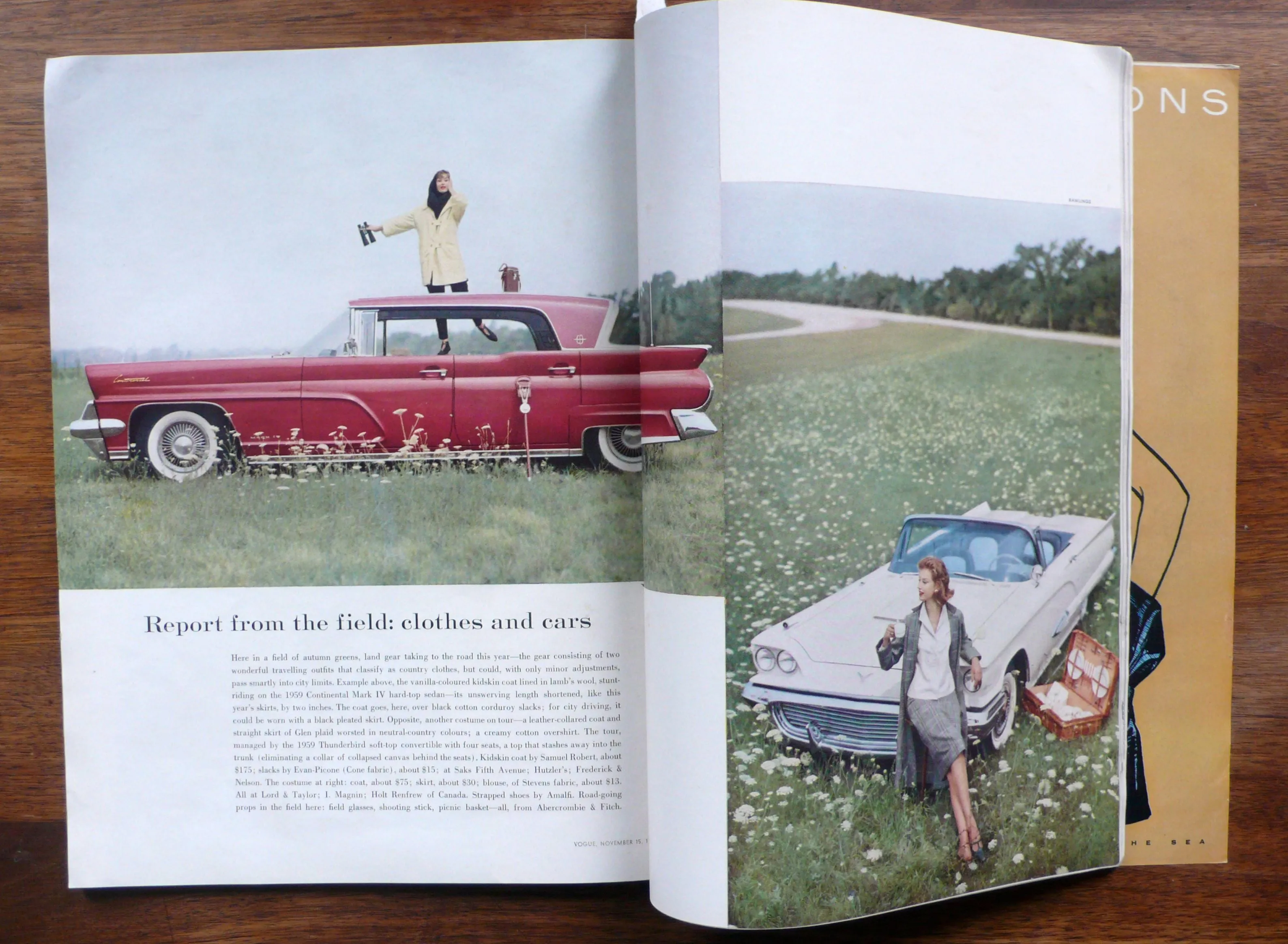 Vogue magazine November 15, 1958