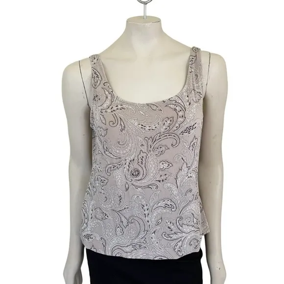VTG ALEX EVENINGS Textured Mandarin Neck Glitter Knit Twinset SZ M