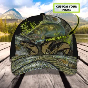 Walleye Fishing - Personalized Name Cap 25 - Lta98