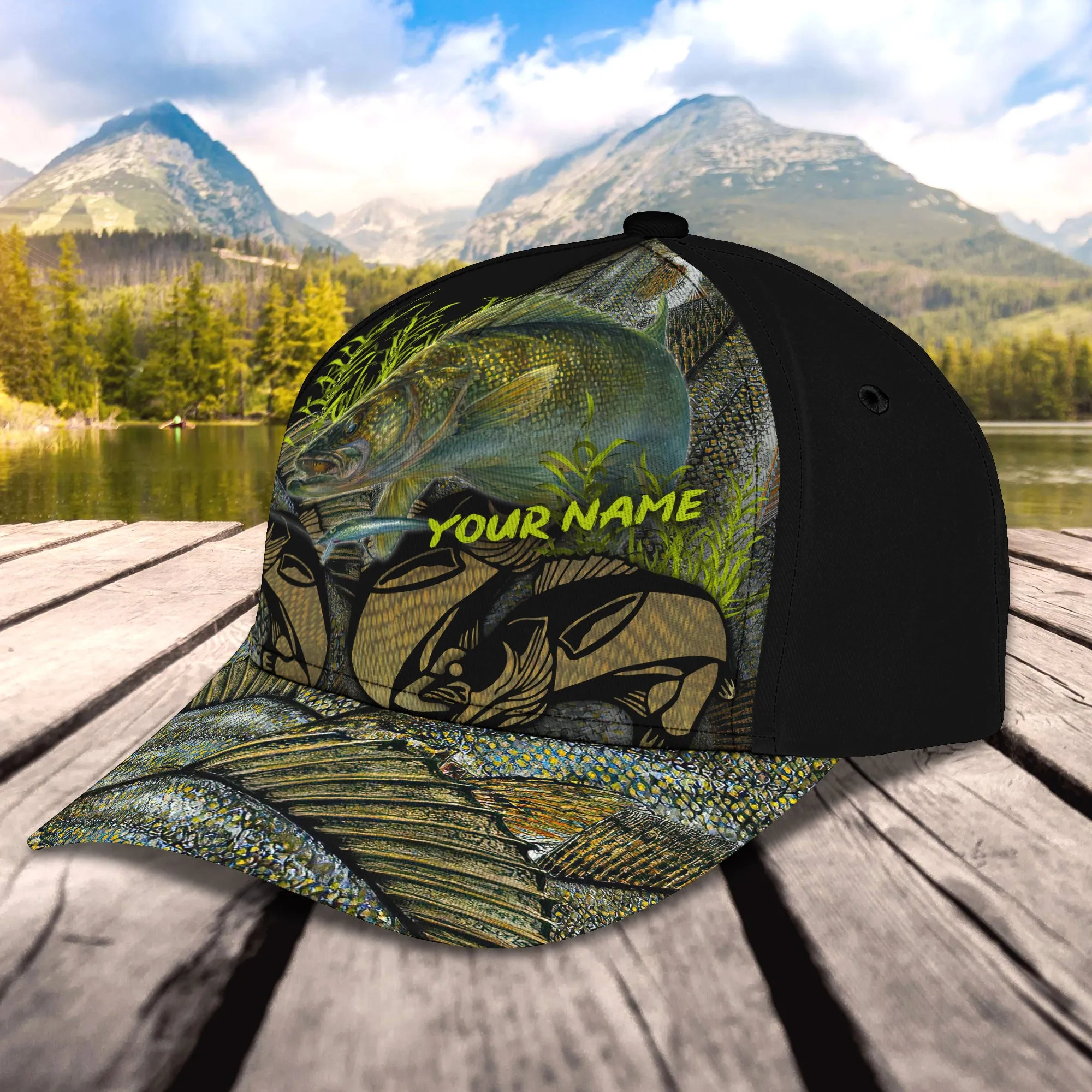 Walleye Fishing - Personalized Name Cap 25 - Lta98
