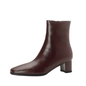 Warm Wool Ankle Boots for Women Real Leather