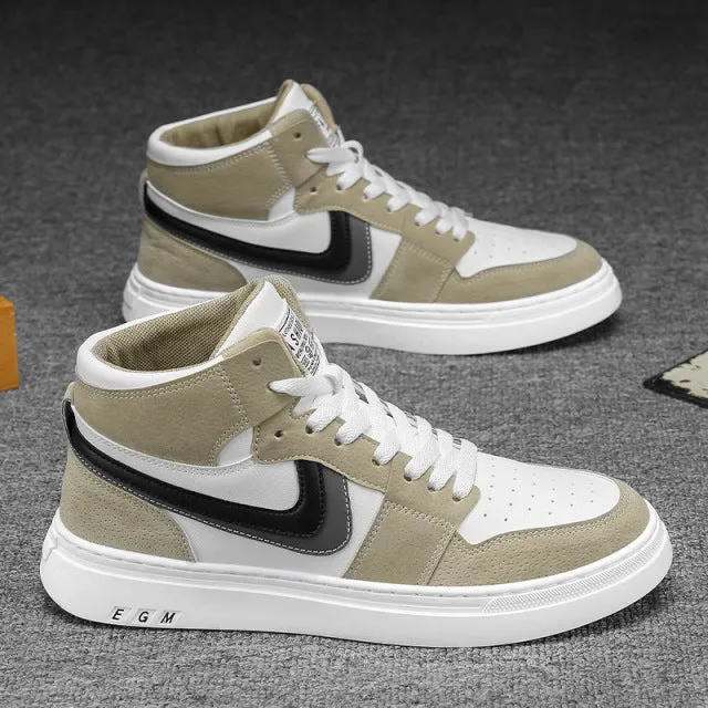 White Women Sneaker Trend High Platform Shoes Men 39-44