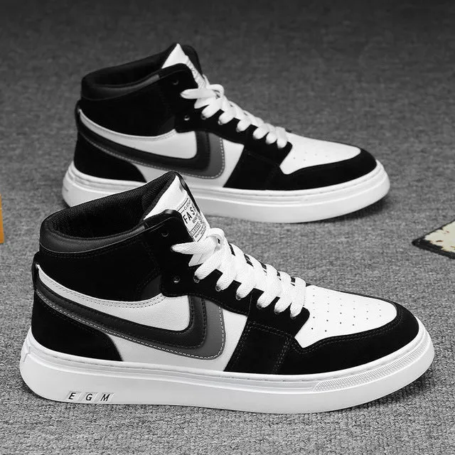 White Women Sneaker Trend High Platform Shoes Men 39-44