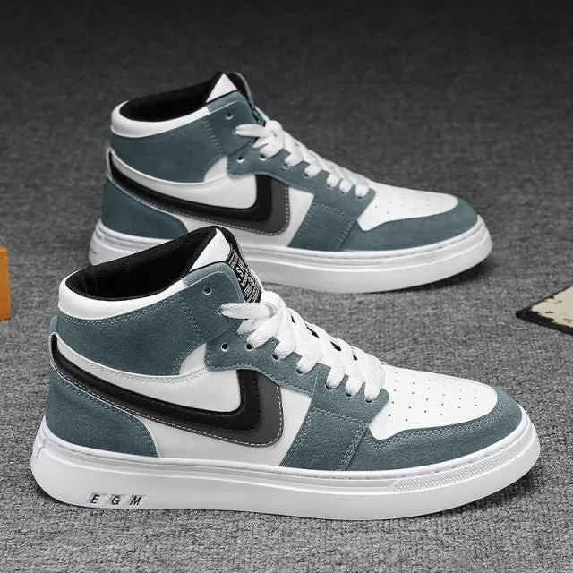 White Women Sneaker Trend High Platform Shoes Men 39-44