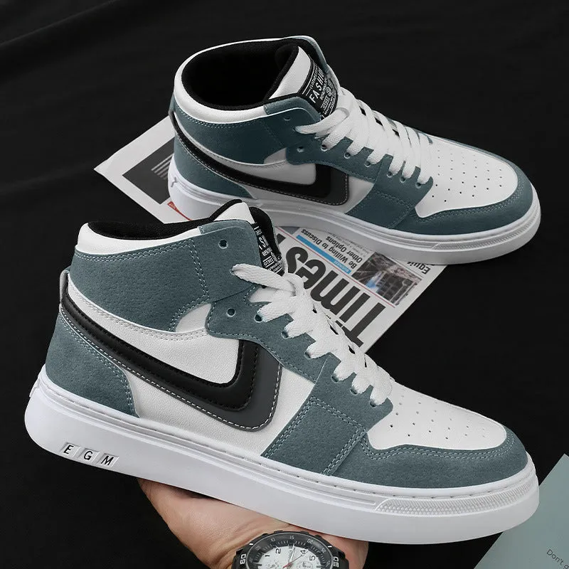 White Women Sneaker Trend High Platform Shoes Men 39-44