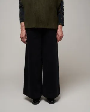 wide leg trouser - black