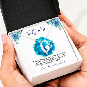 Wife Necklace Gift, Anniversary Gift From Husband, Birthday Gift For Wife