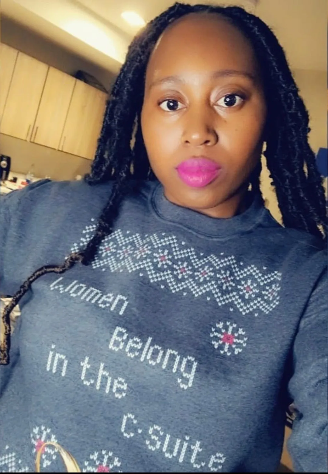 Women Belong in the C-Suite Holiday Sweatshirt