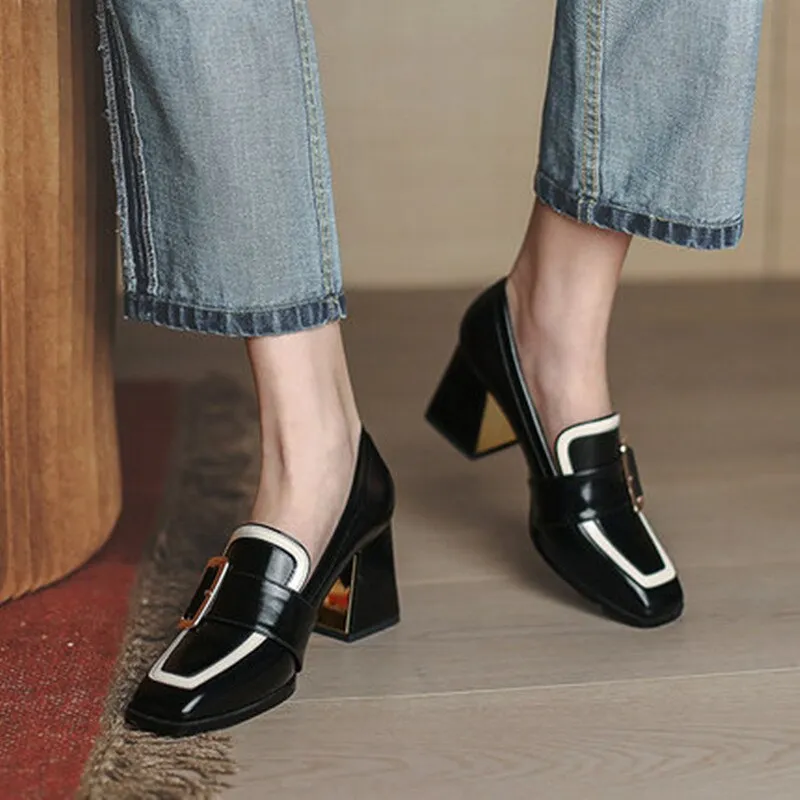Women Single Shoes Platform Strap Party Pumps