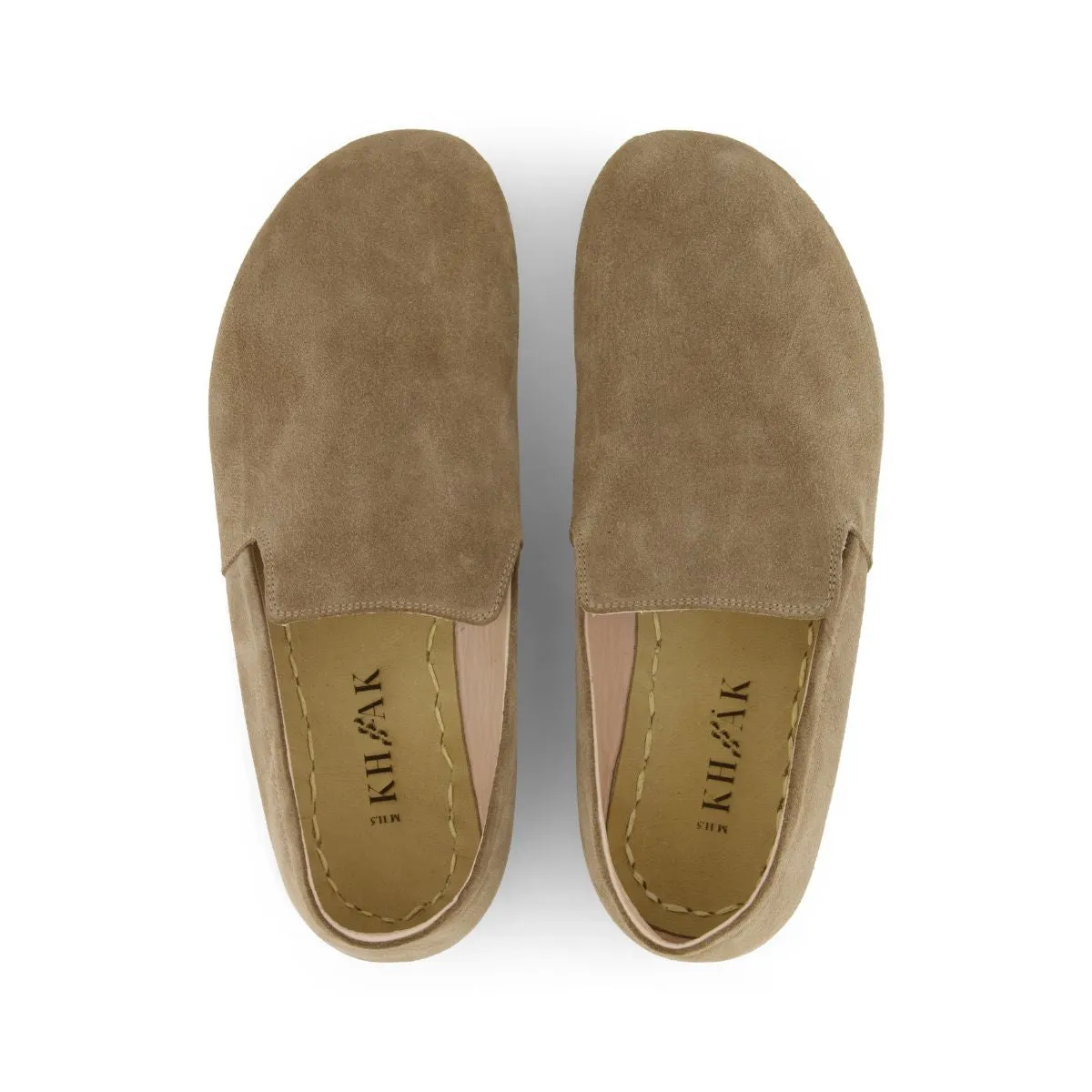 Women's Barefoot Grounding Suede Slip-on Shoes - Khaki
