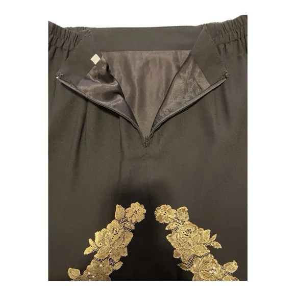 Women's Black Maxi Skirt, 12