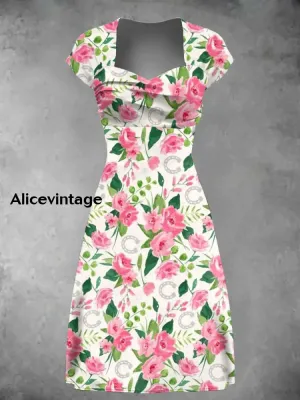 Women's Derby Horse Art Print Dress