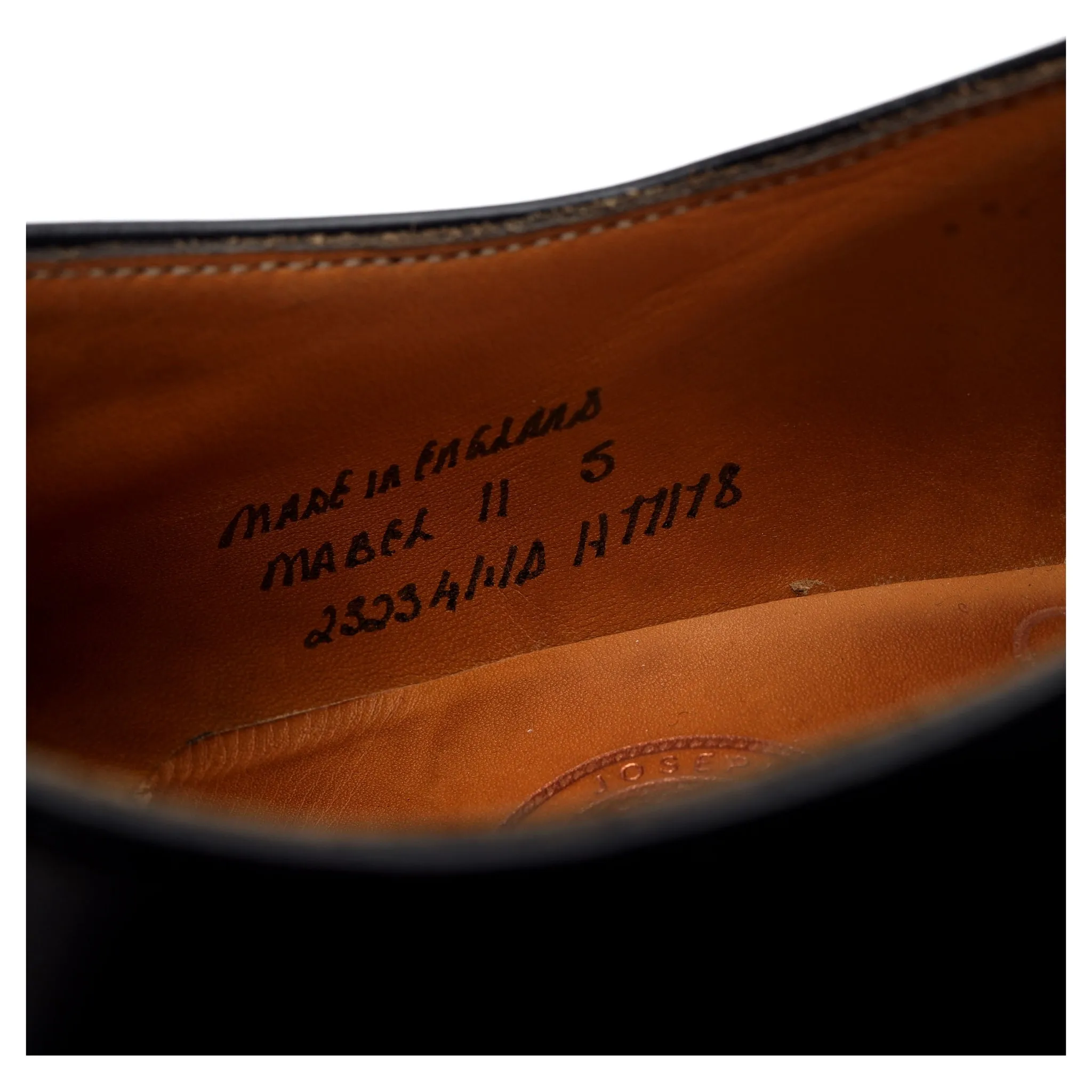Women's 'Mabel II' Black Leather Derby UK 5 D