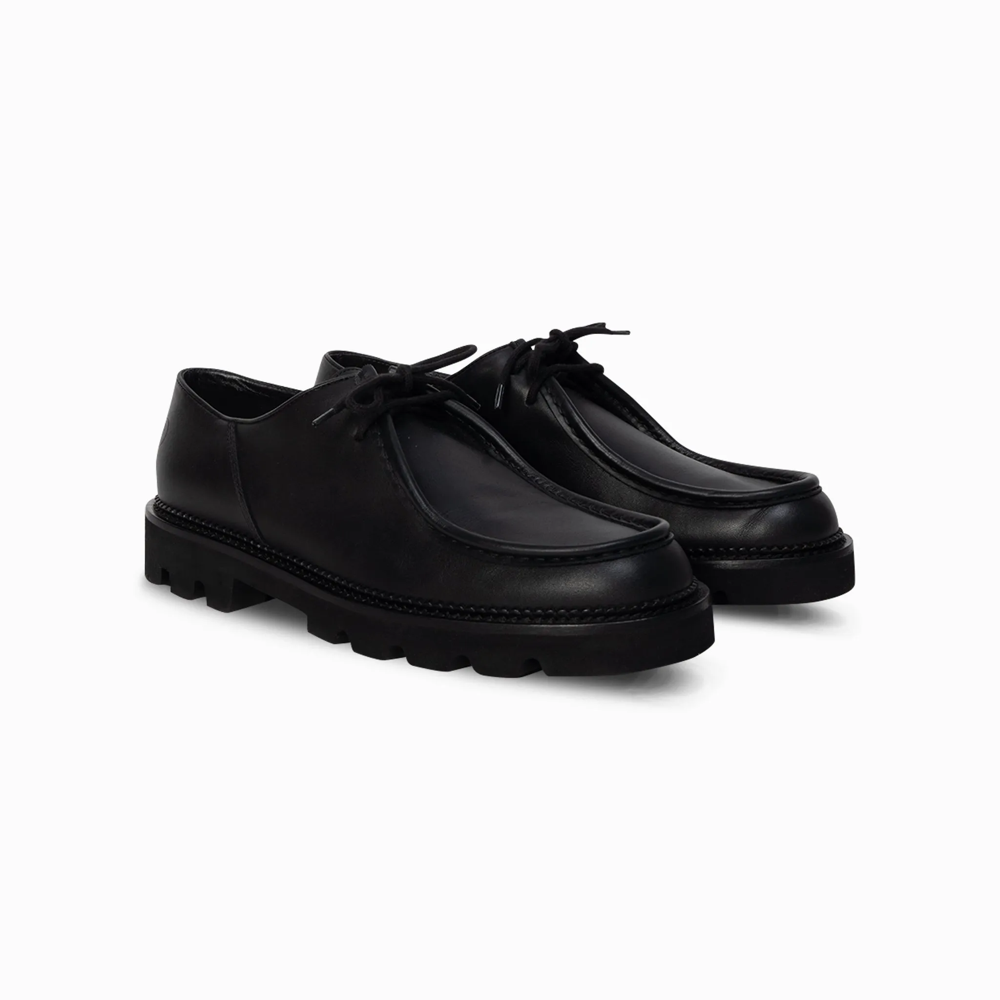 Women's Moc-Toe Derby - Nero