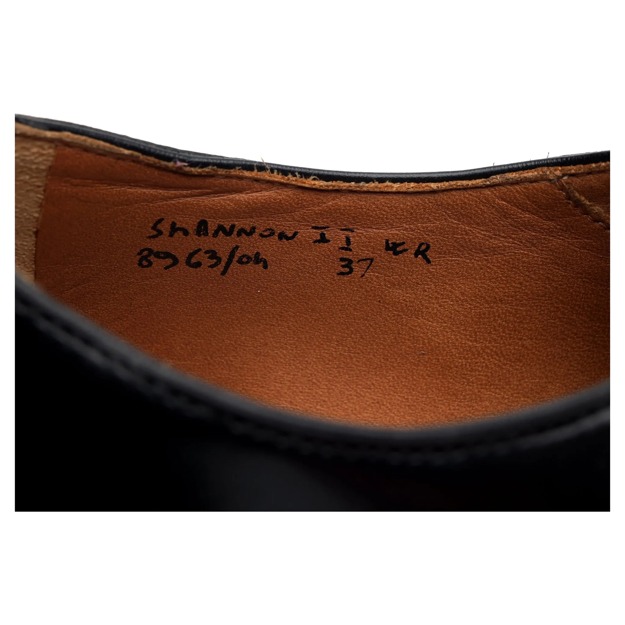 Women's 'Shannon ll wr' Black Leather Derby UK 4 EU 37