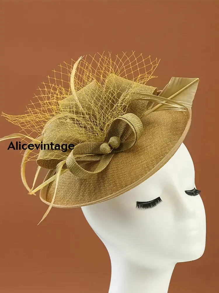 Women's Vintage Derby Feather Headdress